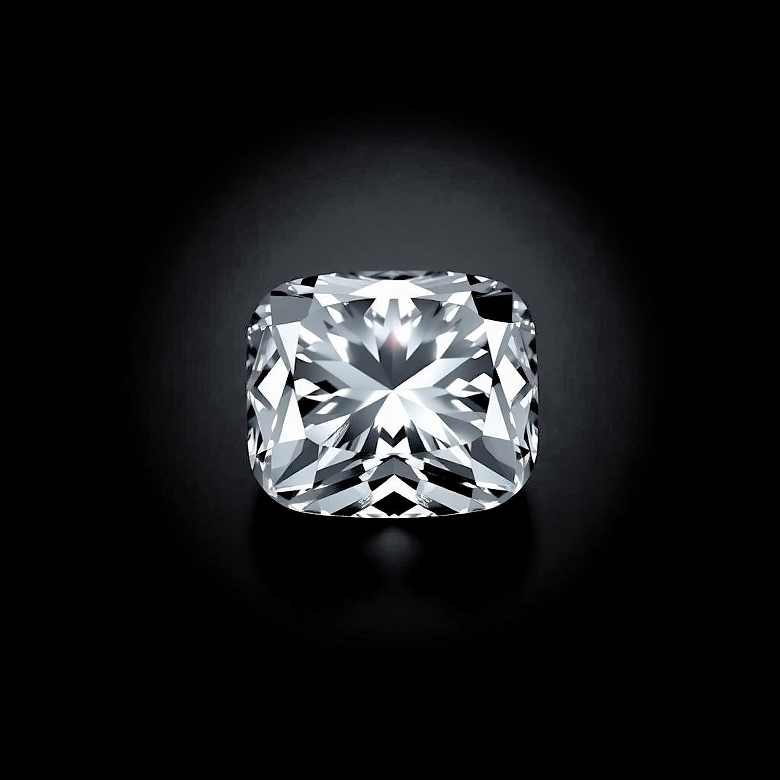 Cushion cut diamond