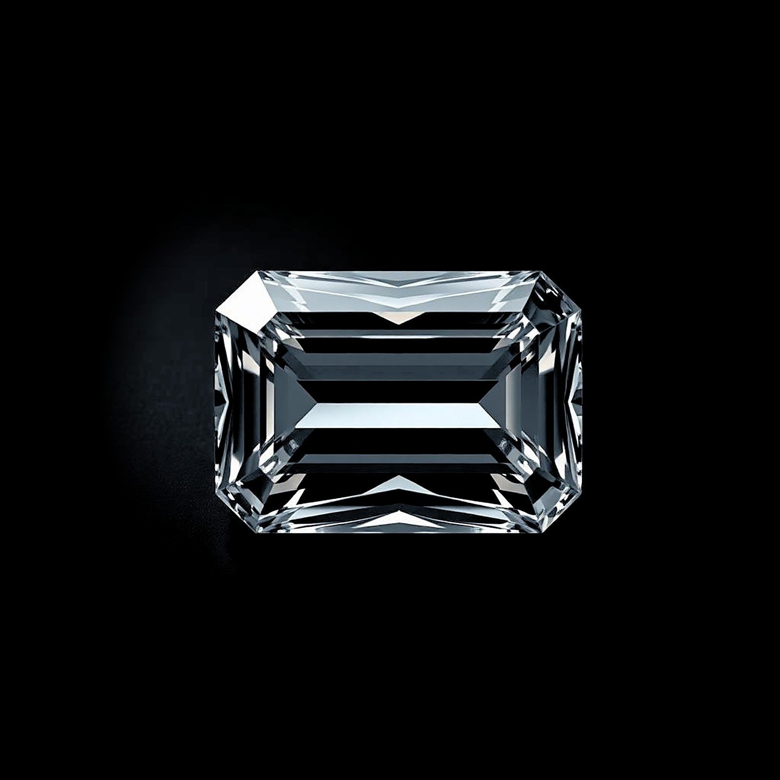 Emerald cut diamond